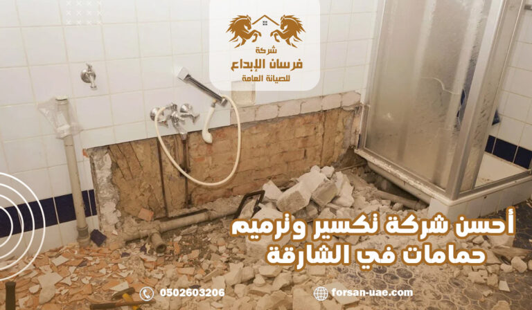 أحسن شركة تكسير وترميم حمامات في الشارقة